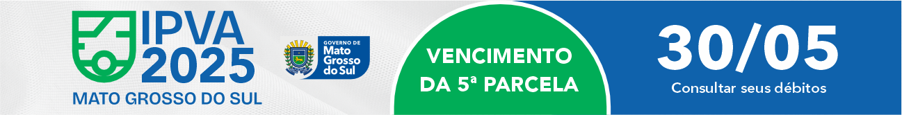 banner da campanha 5 parcela de IPVA